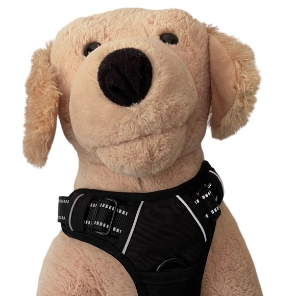 NEW No Pull Dog Harness M + 8’ Leash Black RabbitGoo - Picture 16 of 16